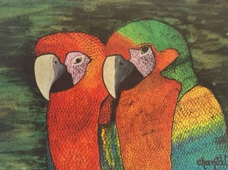 コンゴウインコのカップル