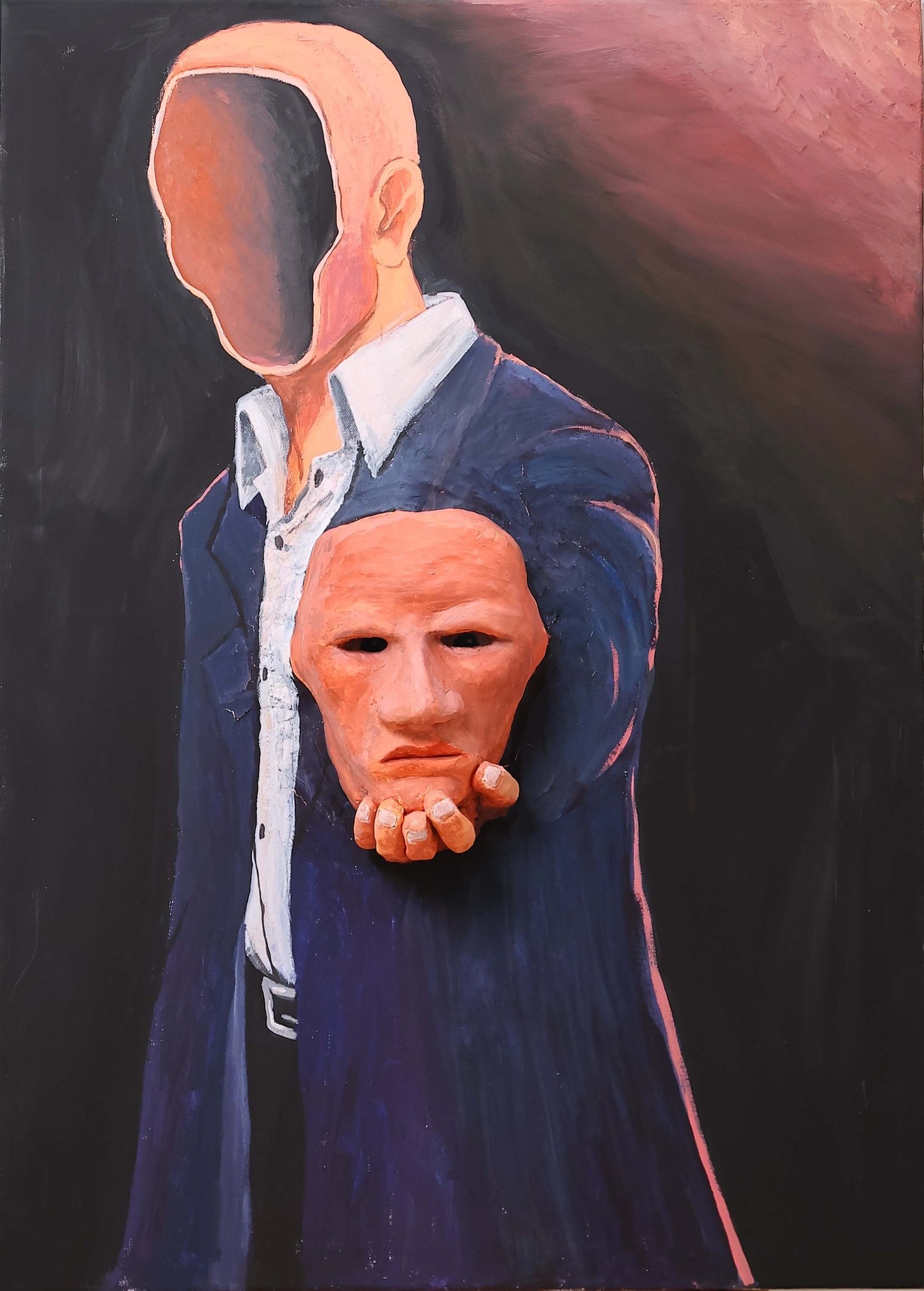 空っぽの頭 90x 65 cm