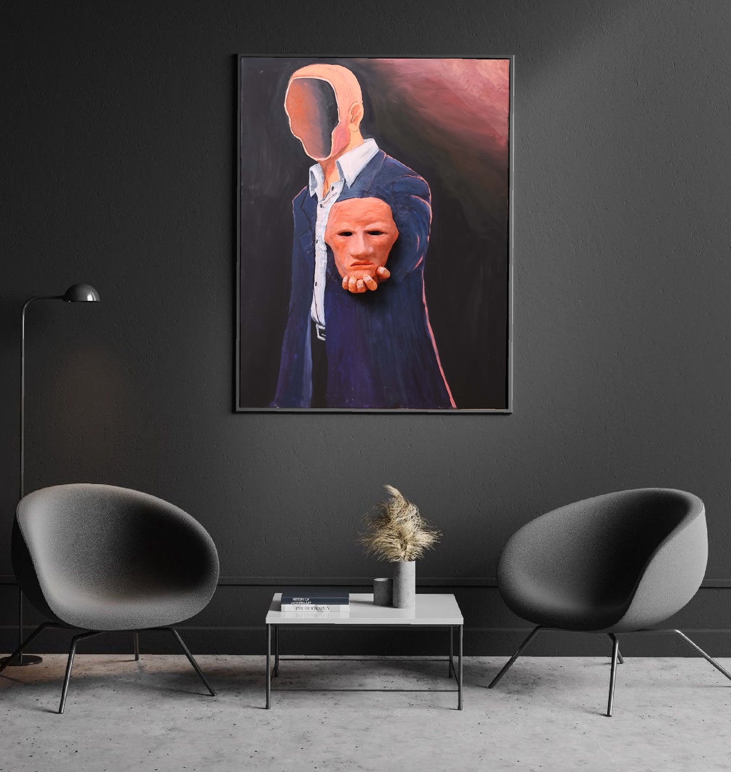 THE EMPTY HEAD ( A Cabeça Vazia) 90x 65 cm