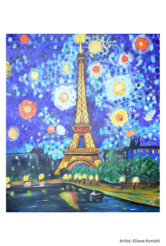Cartão postal - O brilho cintilante de Paris