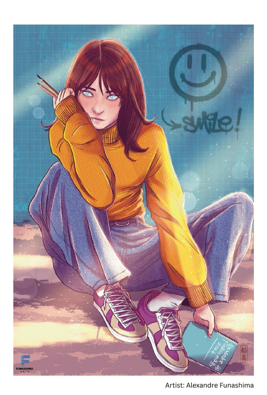 Cartão postal - Smile girl